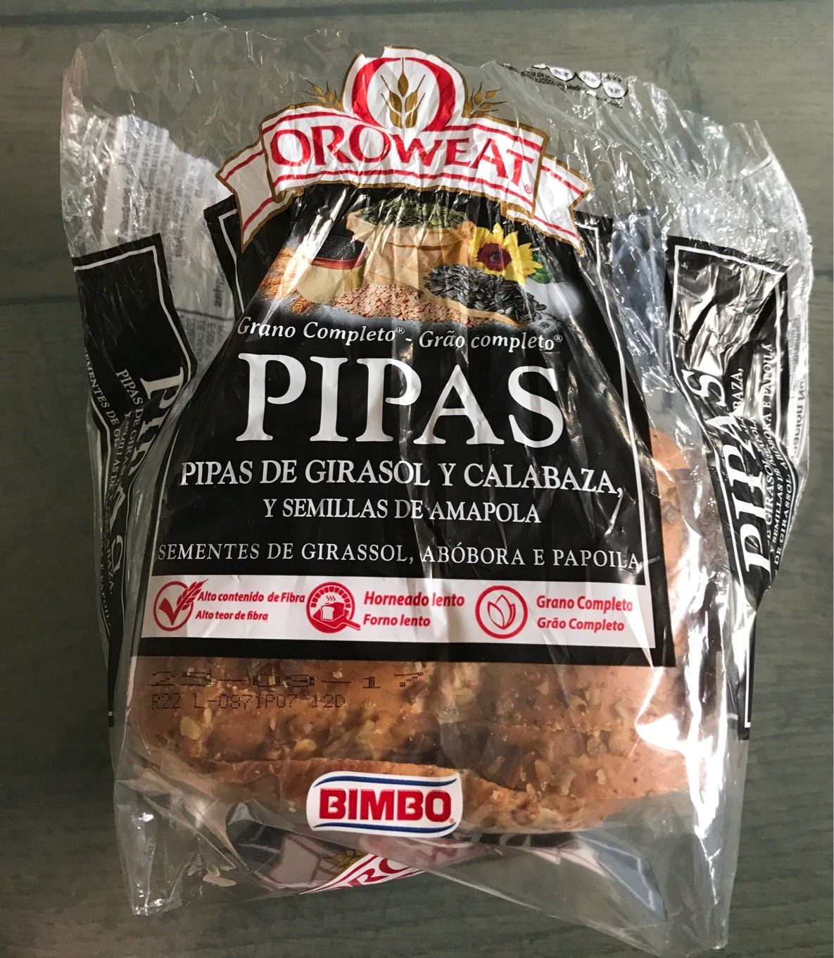 Pan de Pipas de Girasol y Calabaza Oroweat - Producto