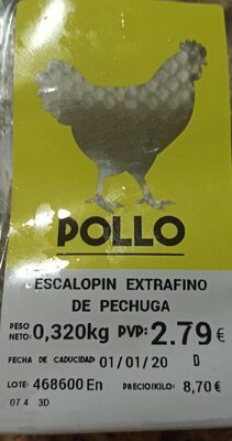 Escalopin extrafino de pechuga - Product