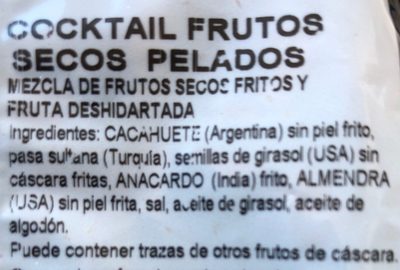 Frutos secos - Ingredients - fr