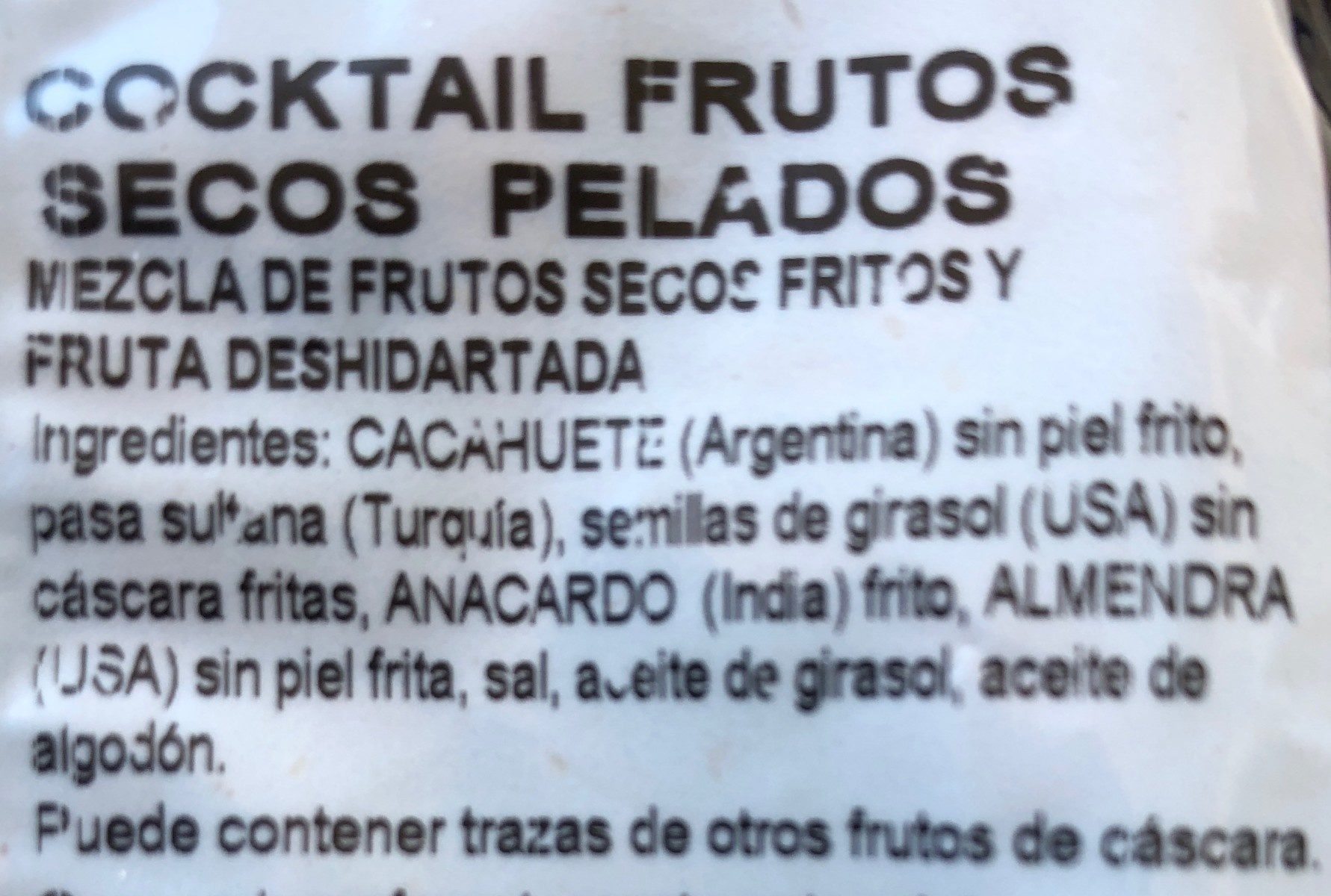 Frutos secos - Ingredients - fr