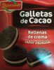 Galletas de cacao rellenas de crema sabor vainilla - Producte