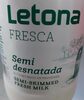 Letona Llet Fresca Semidesnatada - Producte