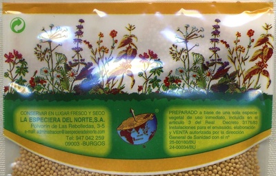 Semillas de mostaza amarilla - Informació nutricional - es