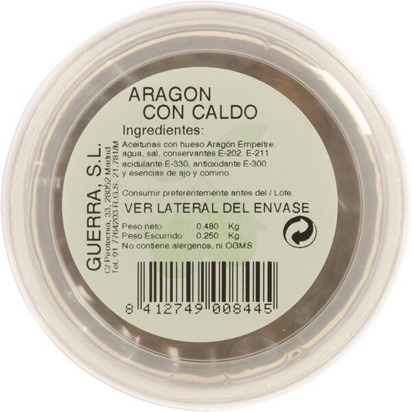 Aceitunas de Aragón con caldo - Producte - es