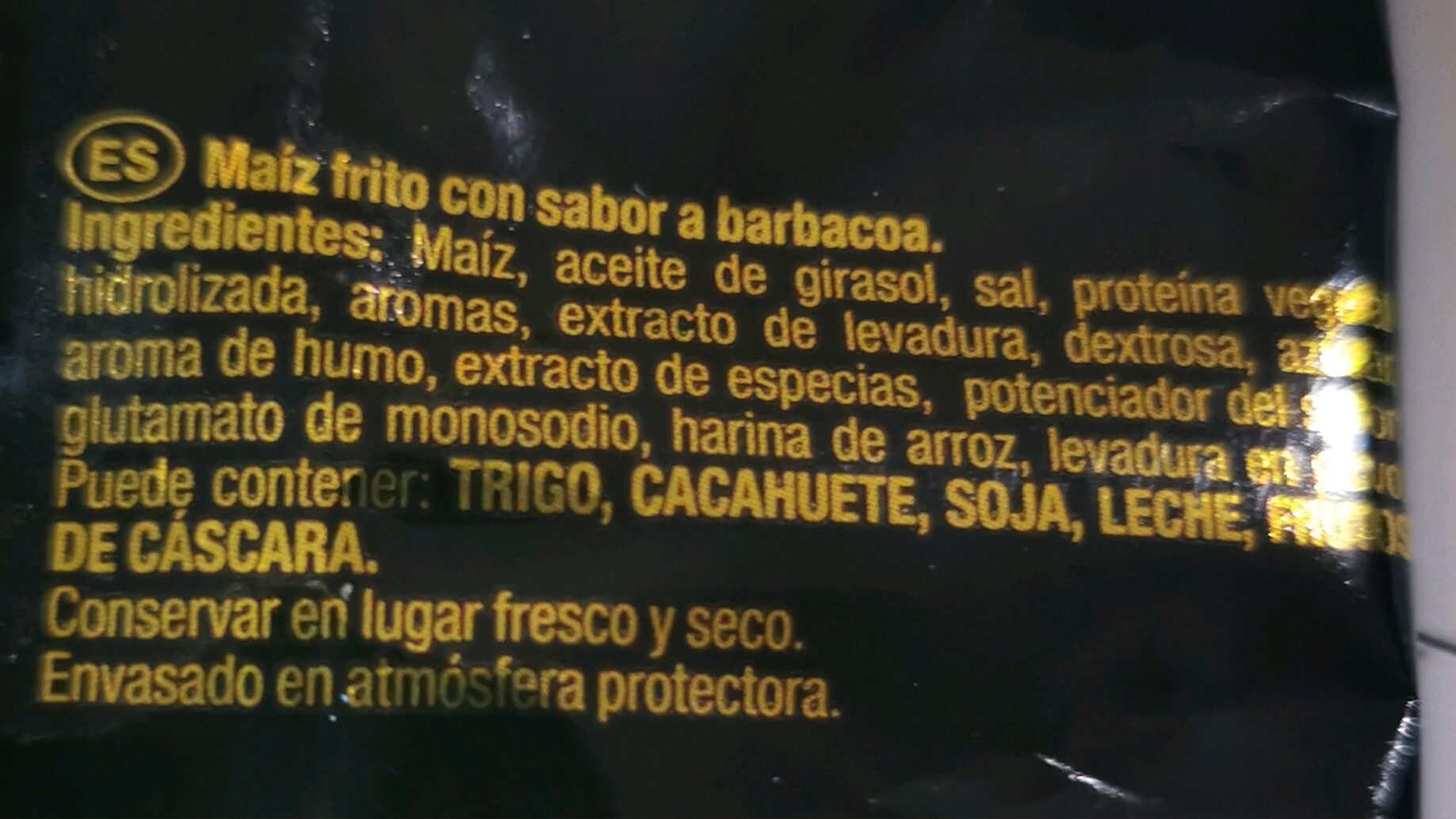 MisterCorn El Original - Ingredienti - es