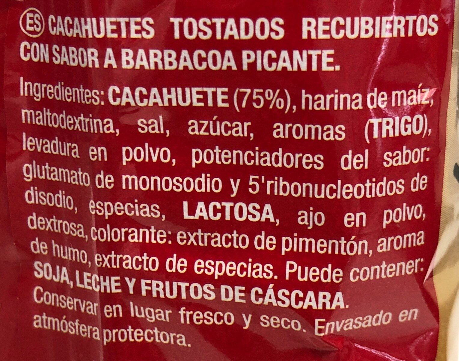 Cacahuetes Tijuana Crunch - Ingredientes