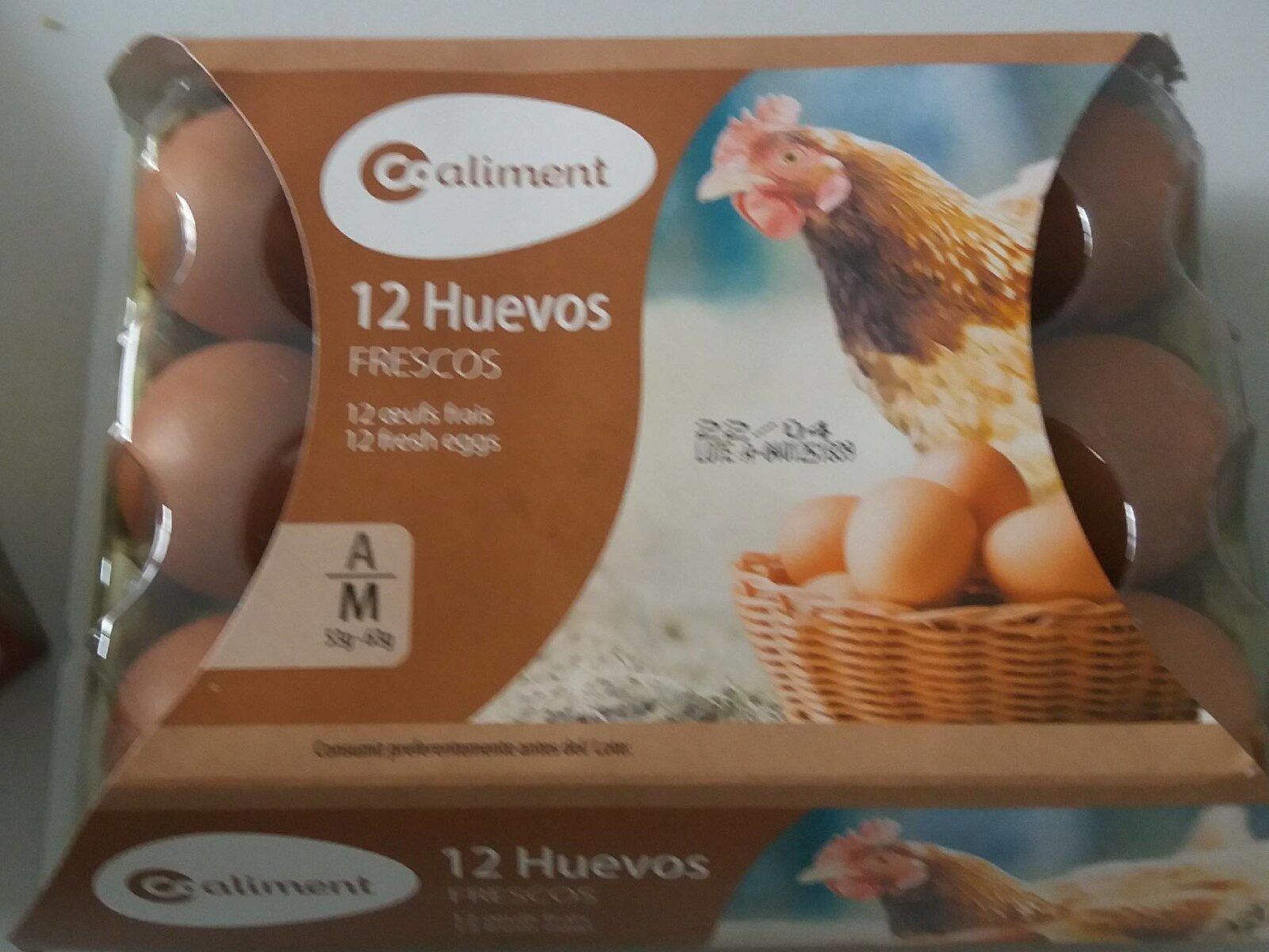 12 huevos medianos frescos - Product - es