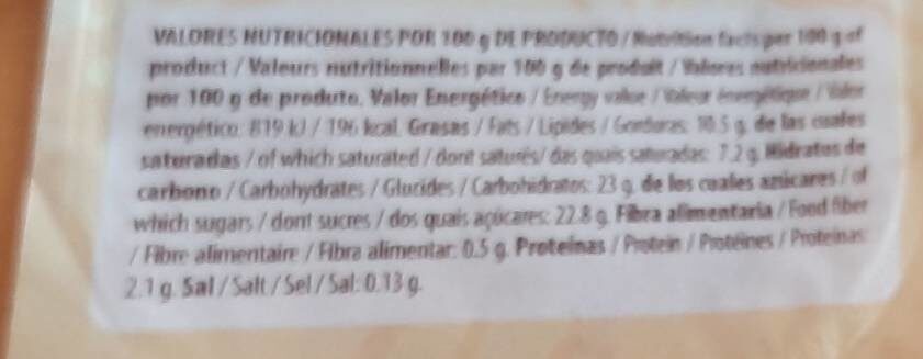 Vasito vainilla y chocolate - Informació nutricional - es
