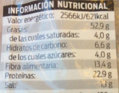 Almendras tostadas - Informació nutricional - es