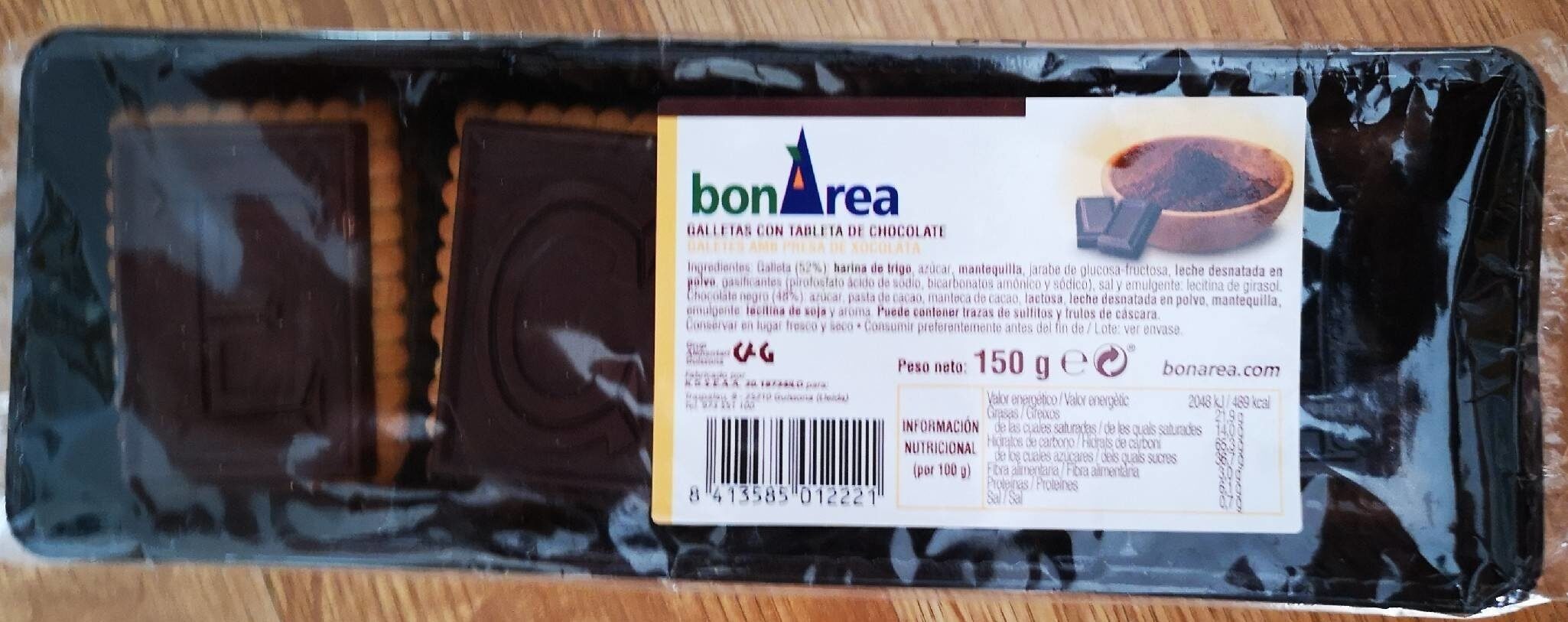 Galletas con tableta de chocolate - Product - es