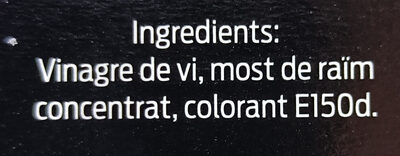 Vinagre balsàmic de Mòdena - Ingredients