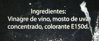 Vinagre balsàmic de Mòdena - Ingredientes