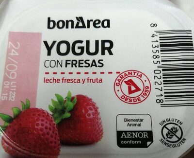 Yogur con fresas - Producte - es