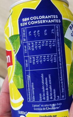 Lipton Ice Tea -lemon - Nuevo Sabor Limón - Producto - fr