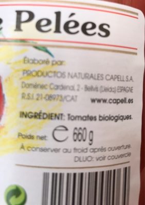 Epicerie / Condiments, Aides Culinaires / Sauces - Ingrediënten - fr