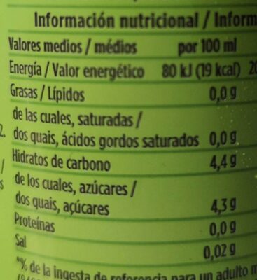 Schweppes-lemon Soda-250ml-limãn Original Form-spain - Informació nutricional - es