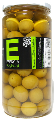 Aceitunas verdes enteras "Esencia Andalusí" Variedad Manzanilla - Producto