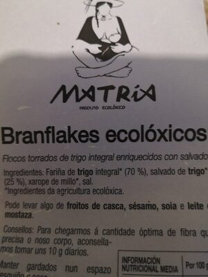 Branflakes Ecolóxicos - Ingredients - es