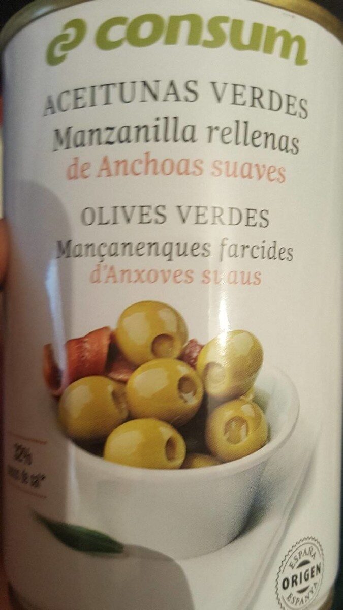 Olive verte avec anchois - Product - es
