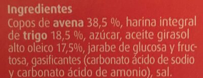 Galletas digestive AVENA - Ingredientes