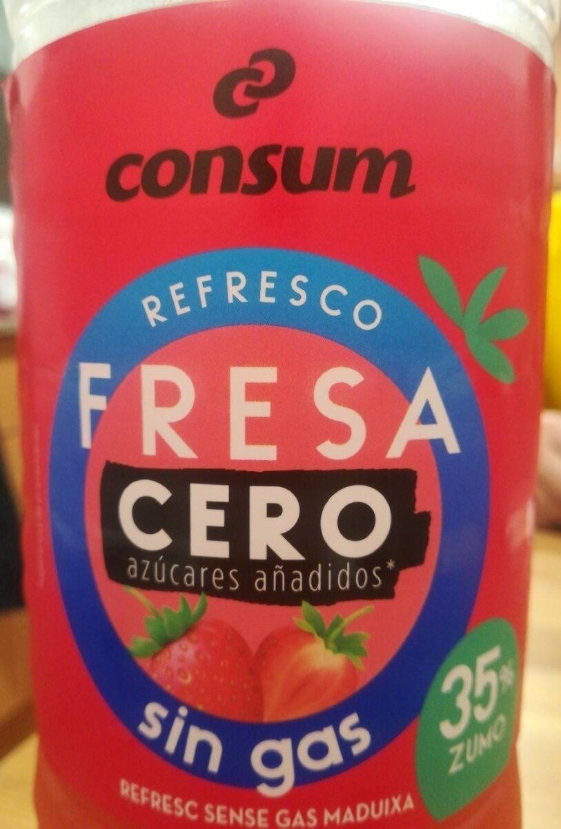 Refresco Fresa Cero sin gas - Produktua - es