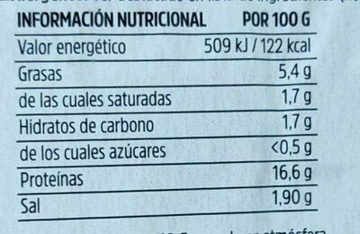 Brochetas pollo al pimienton - Nutrition facts