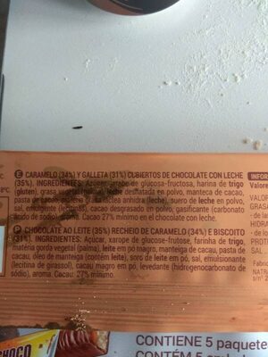Choco galleta - Ernæringsinnhold - es