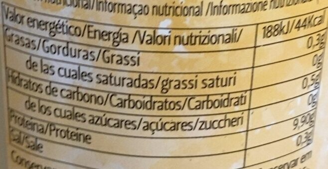 Pr-ou Sabor galleta - Informació nutricional - es