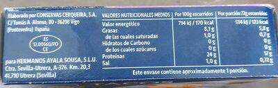 Tacos al ajillo - Informació nutricional - es