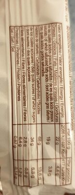 2 mufy cacao - Nutrition facts - es