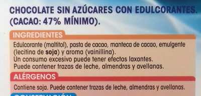 Chocolate puro - Ingredients - es