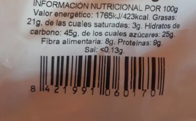 Frutos secos Casa Ricardo - Nutrition facts - es