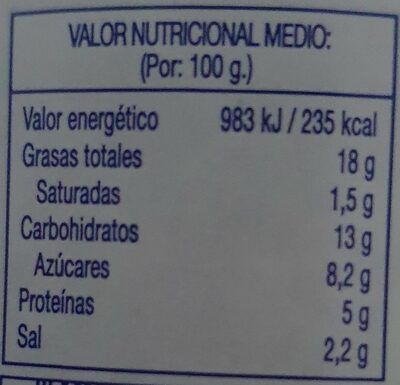 Arlequinitos - Voedingswaarden - fr
