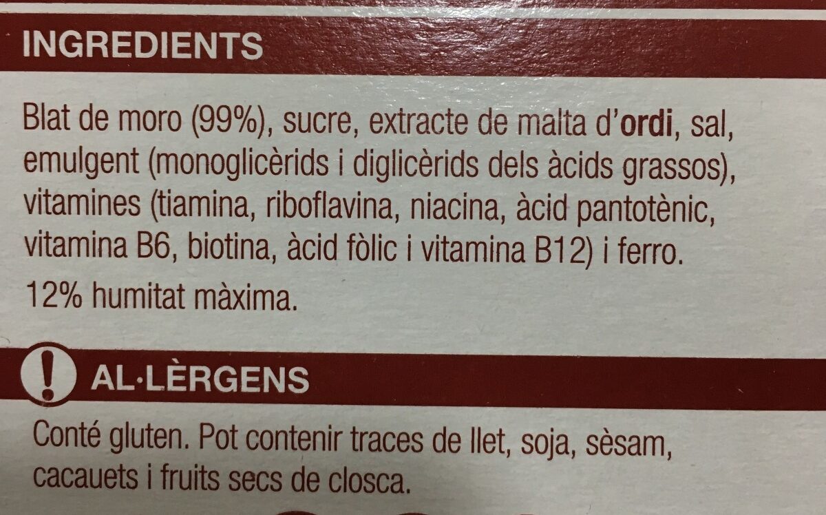 Flocs - Ingredients