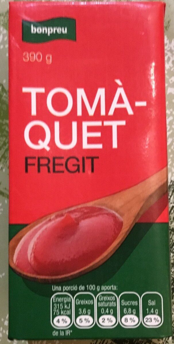 Tomàquet Fregit - Producte