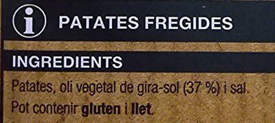 Patates estil Xurreria - Ingredients