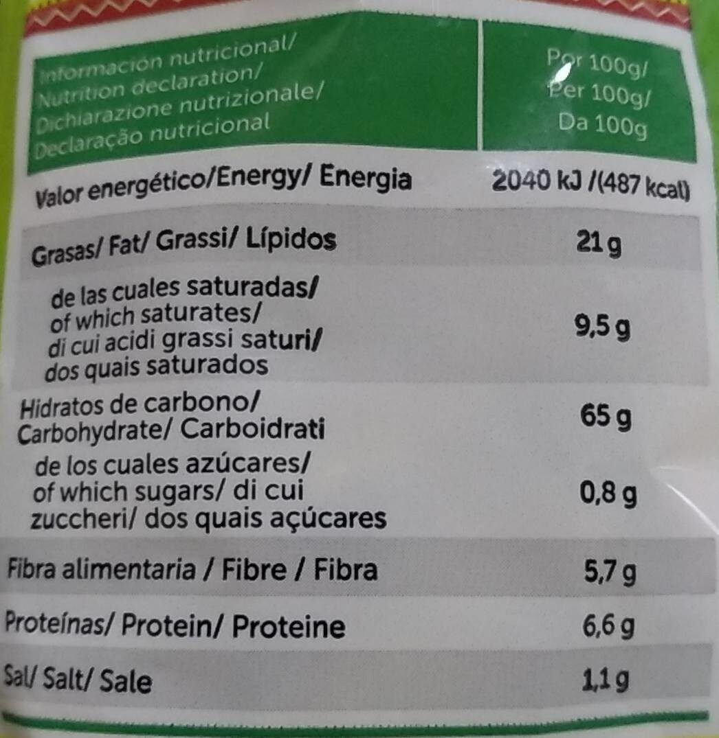 Topopos sal - Nutrition facts - es