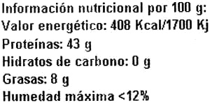 Soja texturizada Gruesa - Informació nutricional - es