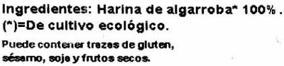 Harina de algarroba - Ingredients - es