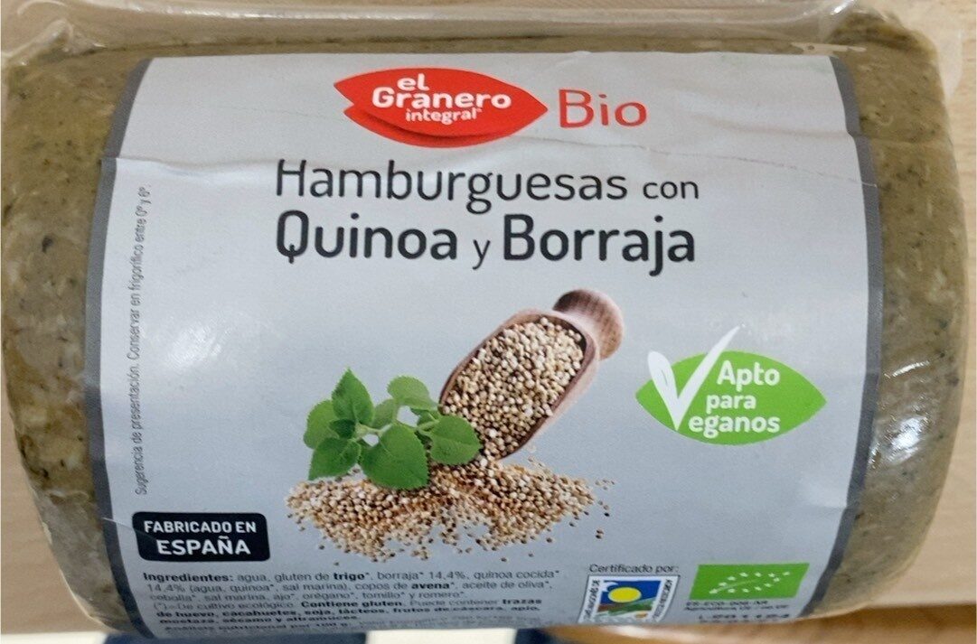 Hamburguesas con Quinoa y Borraja - Product - es