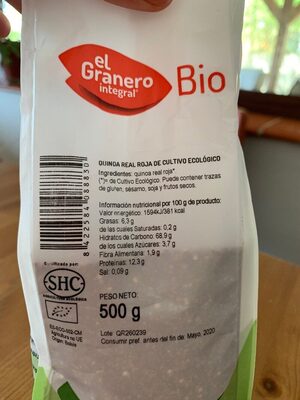 Quinoa Real Roja - Produktua