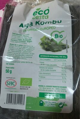 Alga Kombu - Producto