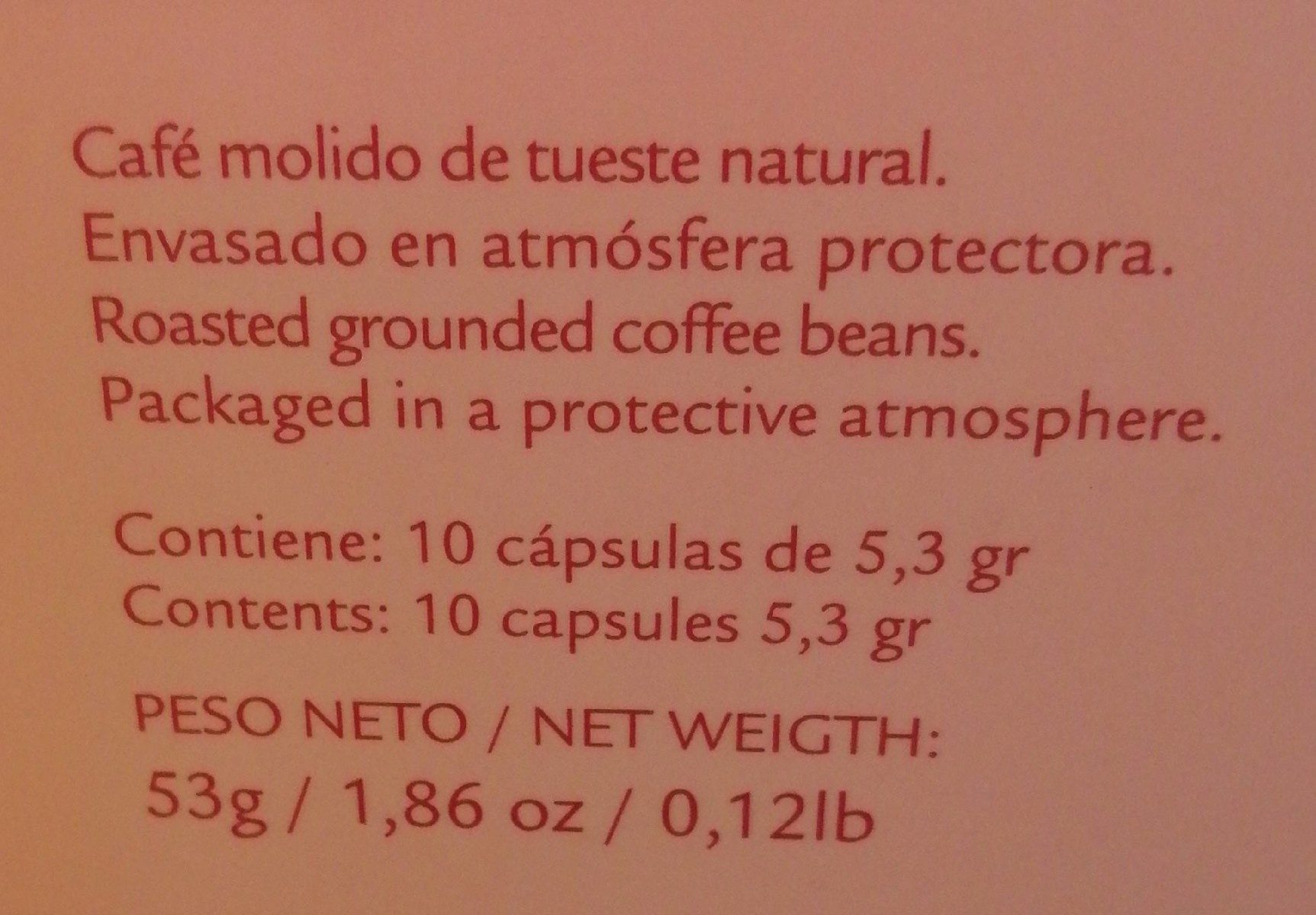 Organic coffee Novell - Ingredients - fr