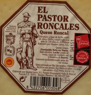Queso roncal - Product - es