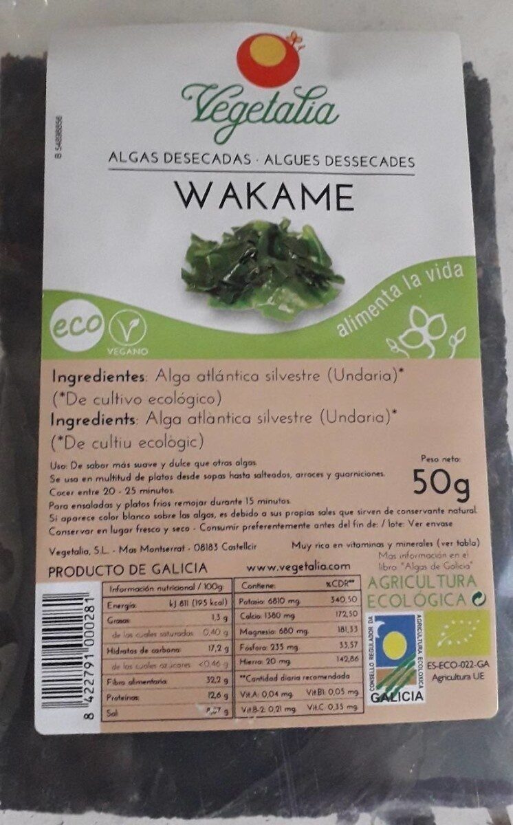 Alga wakame - Producto