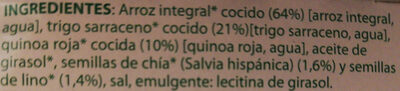 Multigrano chía y lino - Ingredients