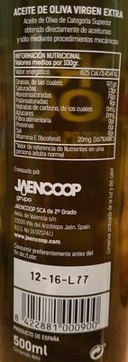 Aceite de oliva virgen extra - Ingredients - fr