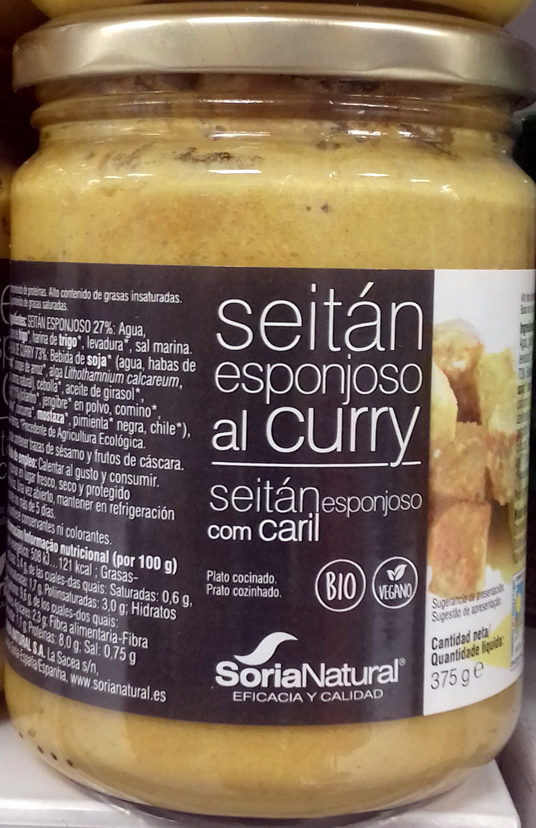 Seitán esponjoso al curry ecológico - Product - es