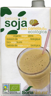Bebida de soja ecológica con canela al limón - Produkt - es