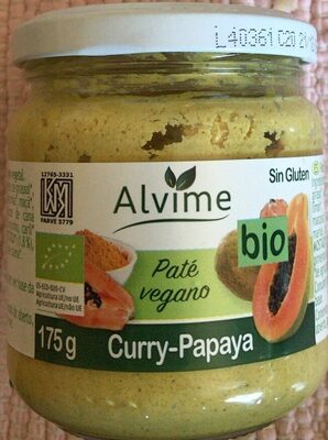 Paté vegano Curry-Papaya - Product - es